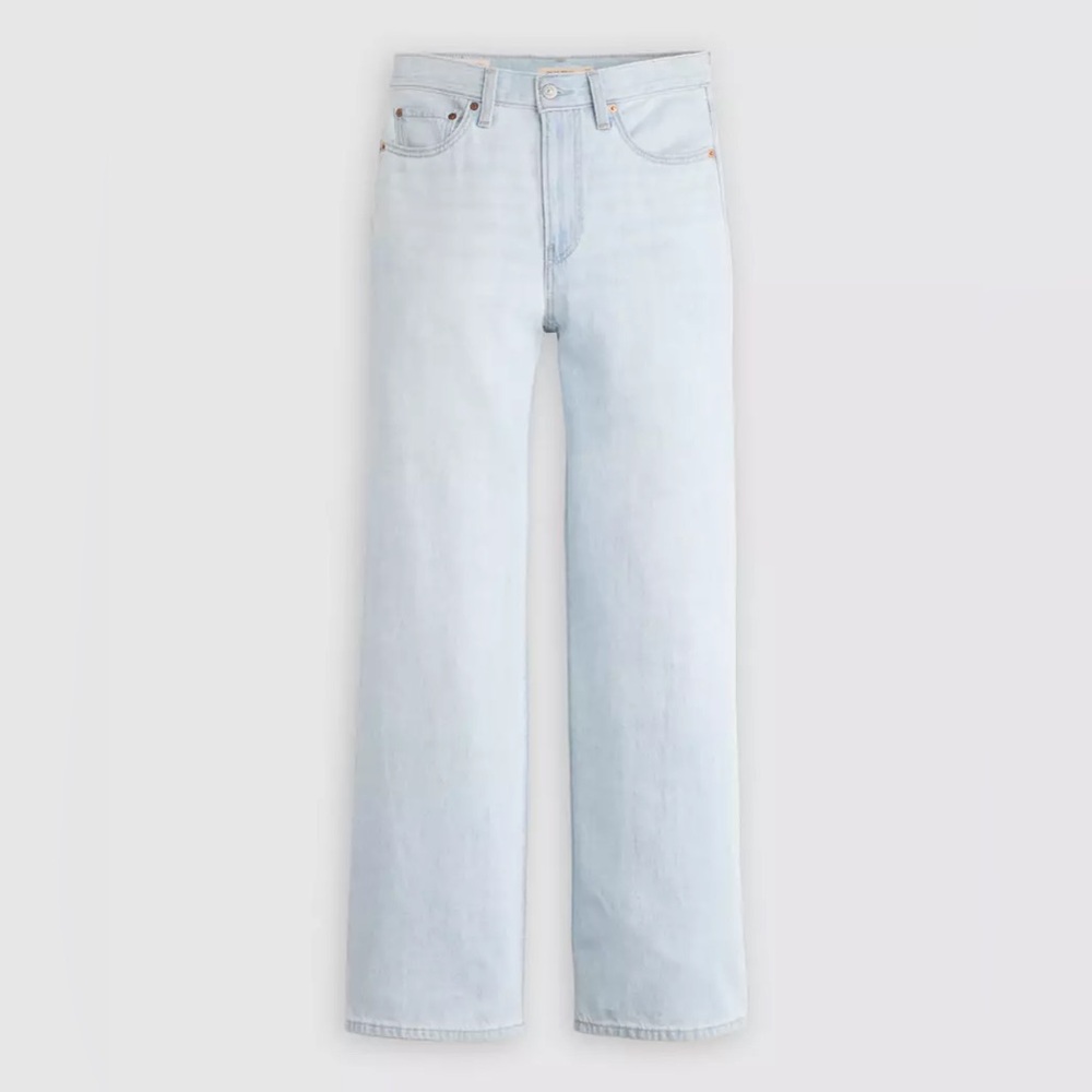 NWT Levi’s Ribcage Wide Leg Linen+ Denim Jeans - Picture 4 of 7